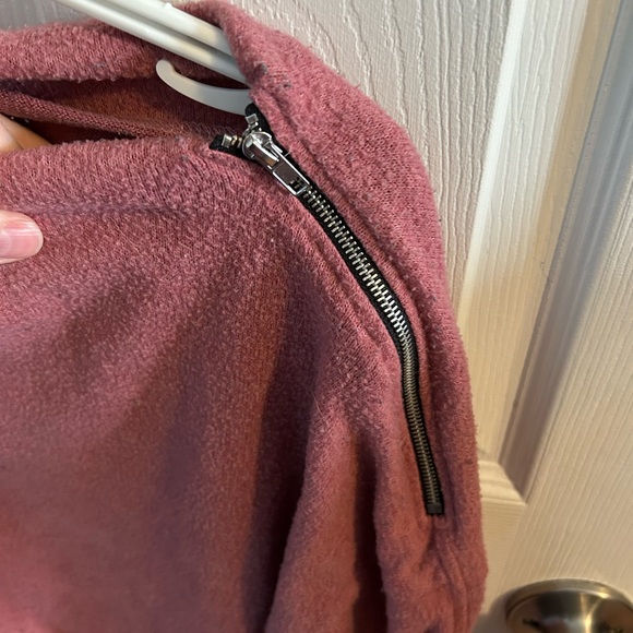 3/4 sleeve dusty pink shirt - Picture 2 of 3